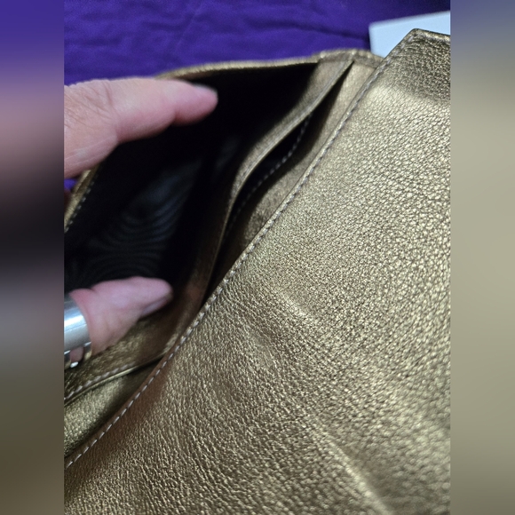 NWOT NIB GUCCI GUCCISIMA PRINCY DOUBLE SNAP BROWN/GOLD LONG WALLET - Picture 6 of 9